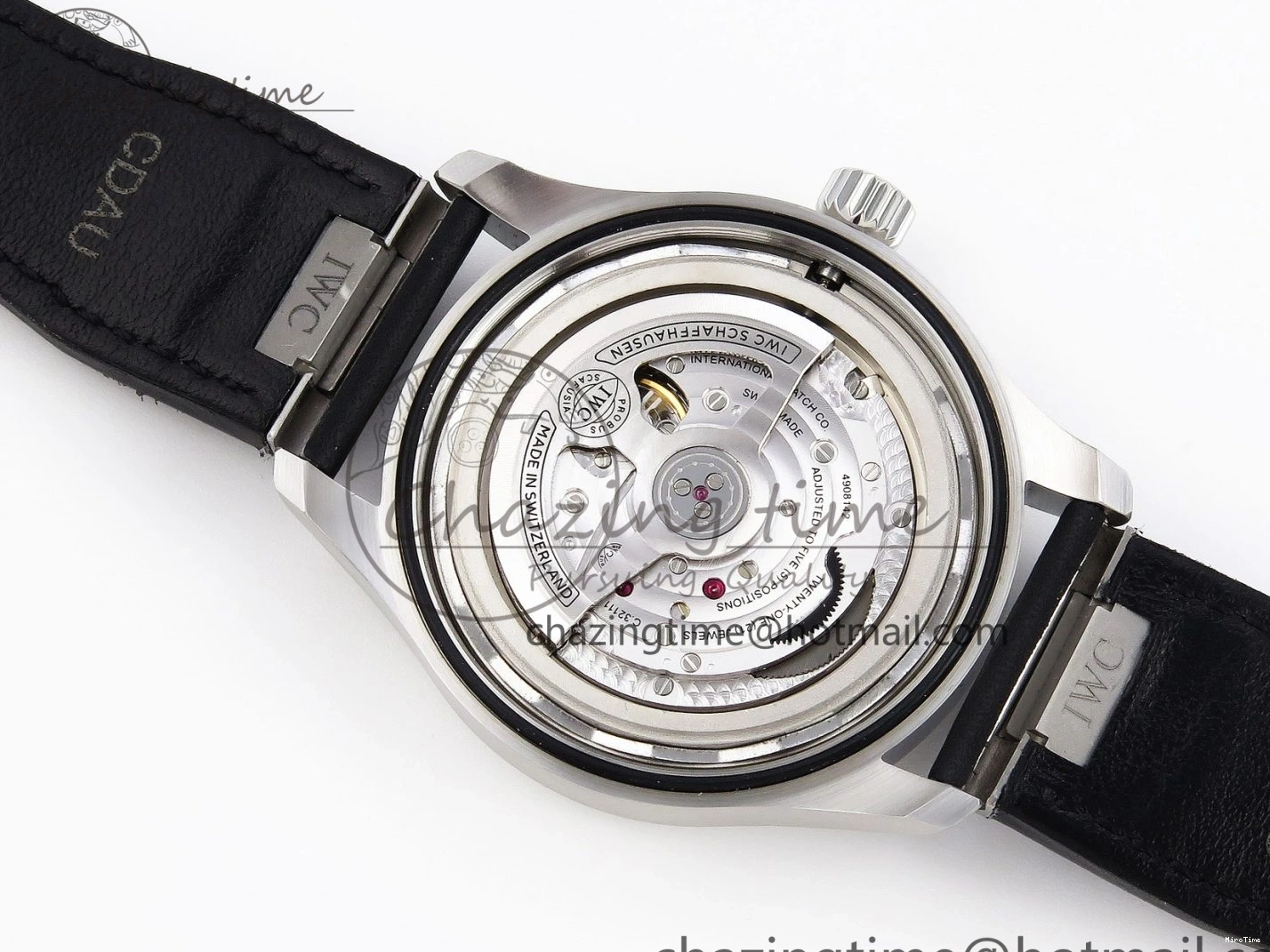 MIROTIME 0329 Pilot Mark XX IW328201 ZF 1:1 Best Edition Black Dial on Black Leather Strap A Affordable 7028